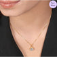 Golden Grace Gold Plated 925 Sterling Silver Pendant with Box Chain