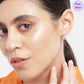 Glittering Halo Rose Gold Plated 925 Sterling Silver Cluster Earrings