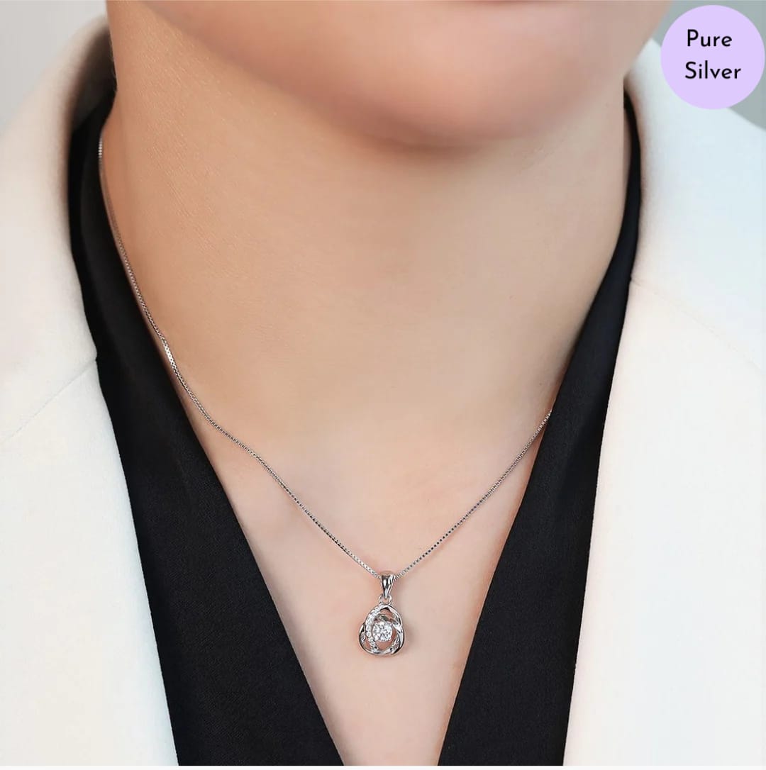 Orbit of Love Gold 925 Silver Necklace Chain