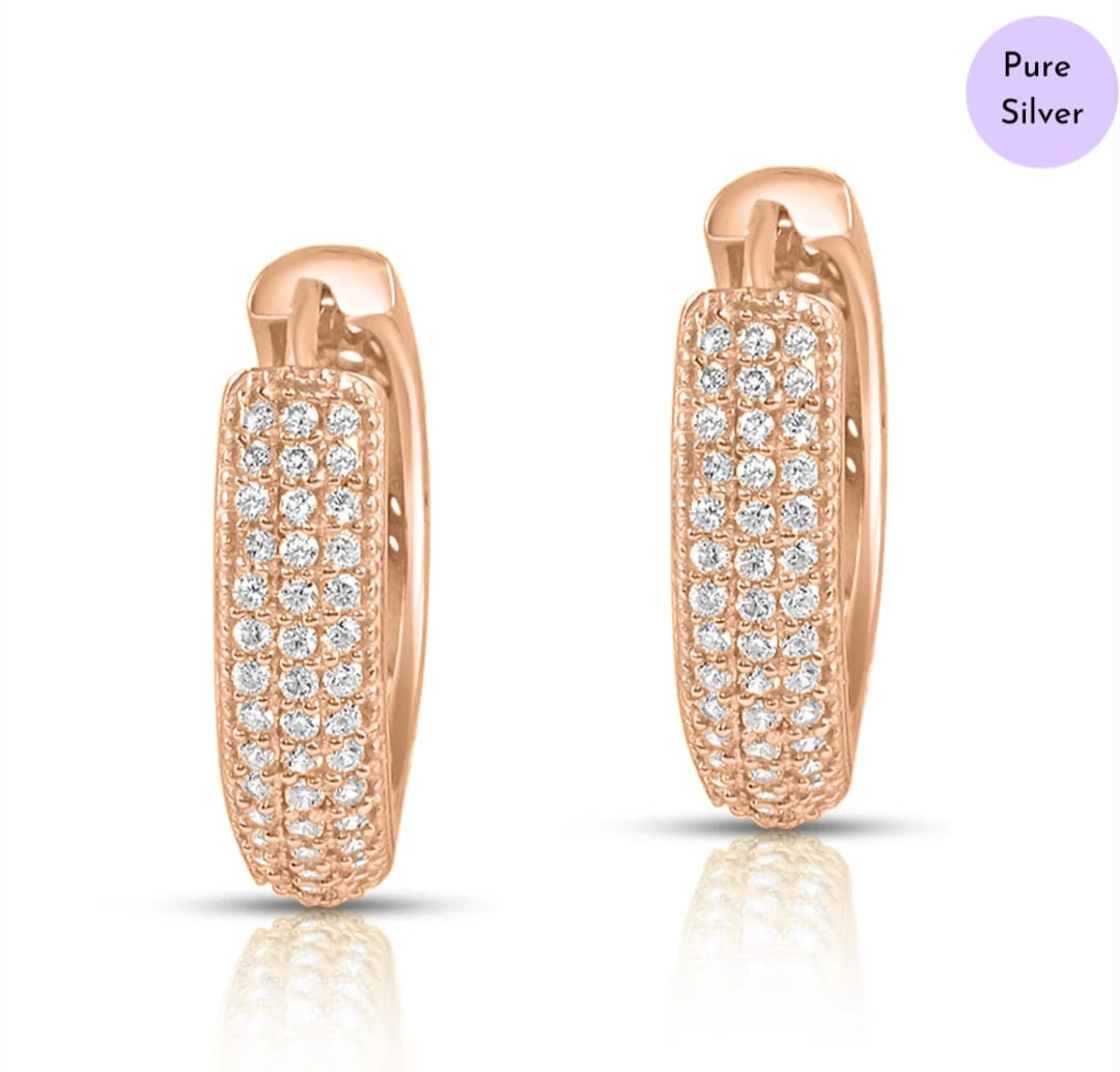 Golden Aura Hoops  Gold-Plated 925 Sterling Silver Hoop Earrings