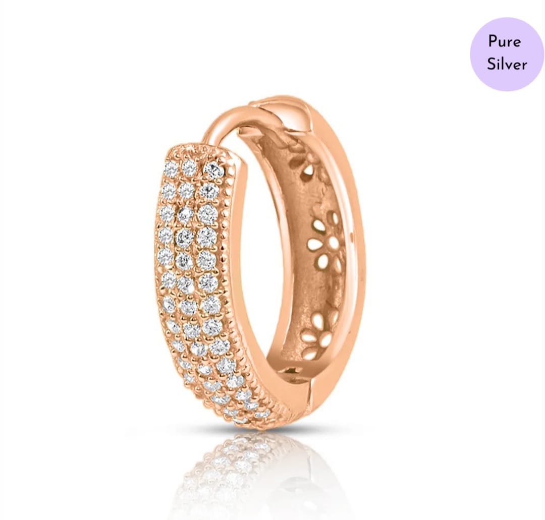 Golden Aura Hoops  Gold-Plated 925 Sterling Silver Hoop Earrings