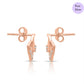 Rose Gold Symphony golden Plated 925 Sterling Silver Earrings