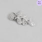 Enchanted Leaf cz Studs  925 Silver Earrings