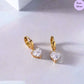 Heart's Glow Gold Plated 925 Silver Earrings
