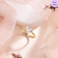 Golden Whispers Cubic Zirconia Gold-Plated 925 Sterling Silver Ring