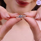 Whirlstone Charm Rhodium Plated 925 Sterling Silver Ring (Adjustable)