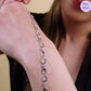 Infinity Gleam CZ-Studded Rhodium-Plated 925 Silver Bracelet