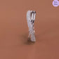 Divine Elegance Rhodium Plated 925 Sterling Silver Women's Ring