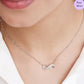 Halo of Infinity Rhodium Plated 925 Silver Necklace