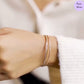 Layered Radiance Triple Plating 925 Silver Bracelet