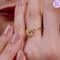 Golden Echo Gold plated 925 Sterling Silver Adjustable Ring (Adjustable)