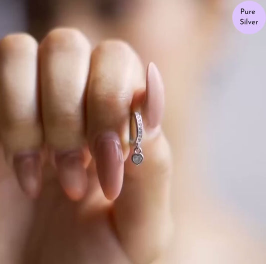Loving Drop 925 Silver Earrings
