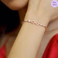 Rose Gold Continuum  925 Silver Rose Gold Plated Bracelet