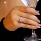 Reflections of Grace Rhodium-Plated 925 Sterling Silver CZ Ring (Adjustable)