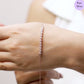 Glittering Grace Rose Gold 925 Silver Bracelet